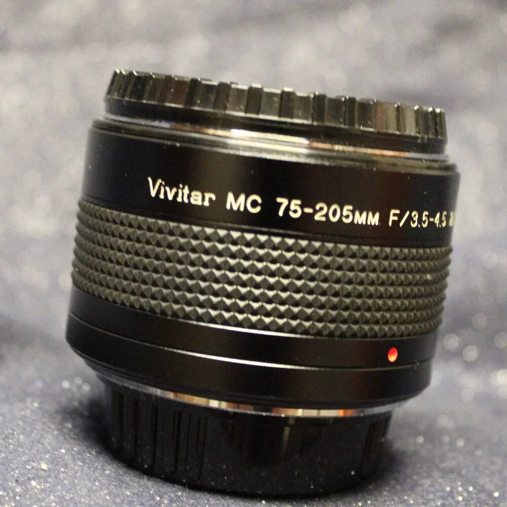 Vivitar MC 75-205mm f/3.5~4.5 2x matched multiplier/teleconverter lens